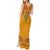 Haiti Flag Traditional Dashiki Tank Maxi Dress Yellow Color - Polynesian Pride