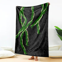 Hawaii Maile Lei Blanket Aloha Black Color LT03 - Polynesian Pride