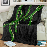 Hawaii Maile Lei Blanket Aloha Black Color LT03 - Polynesian Pride