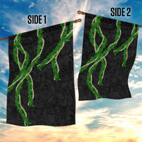 Hawaii Maile Lei Garden Flag Aloha Black Color LT03 - Polynesian Pride