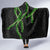 Hawaii Maile Lei Hooded Blanket Aloha Black Color