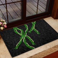 Hawaii Maile Lei Rubber Doormat Aloha Black Color LT03 - Polynesian Pride