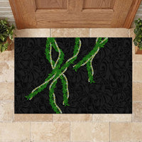 Hawaii Maile Lei Rubber Doormat Aloha Black Color LT03 - Polynesian Pride