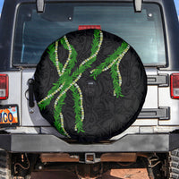 Hawaii Maile Lei Spare Tire Cover Aloha Black Color LT03 Black - Polynesian Pride