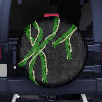 Hawaii Maile Lei Spare Tire Cover Aloha Black Color LT03 - Polynesian Pride