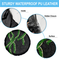 Hawaii Maile Lei Spare Tire Cover Aloha Black Color LT03 - Polynesian Pride