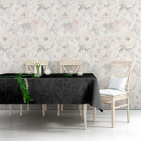 Hawaii Maile Lei Tablecloth Aloha Black Color LT03 - Polynesian Pride