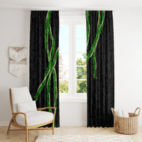 Hawaii Maile Lei Window Curtain Aloha Black Color LT03 - Polynesian Pride