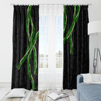 Hawaii Maile Lei Window Curtain Aloha Black Color LT03 - Polynesian Pride
