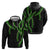 Hawaii Maile Lei Zip Hoodie Aloha Black Color