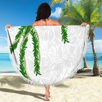 Hawaii Maile Lei Beach Blanket Aloha White Color LT03 - Polynesian Pride