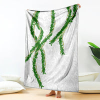 Hawaii Maile Lei Blanket Aloha White Color LT03 - Polynesian Pride