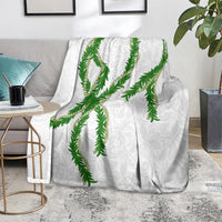 Hawaii Maile Lei Blanket Aloha White Color LT03 - Polynesian Pride