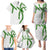 Hawaii Maile Lei Family Matching Puletasi and Hawaiian Shirt Aloha White Color