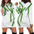 Hawaii Maile Lei Hoodie Dress Aloha White Color