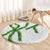 Hawaii Maile Lei Round Carpet Aloha White Color