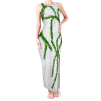 Hawaii Maile Lei Tank Maxi Dress Aloha White Color LT03 Women White - Polynesian Pride