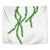 Hawaii Maile Lei Tapestry Aloha White Color