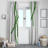 Hawaii Maile Lei Window Curtain Aloha White Color LT03 - Polynesian Pride