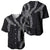 Hawaii Maile Lei Baseball Jersey Aloha Grayscale Color