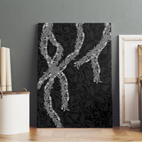 Hawaii Maile Lei Canvas Wall Art Aloha Grayscale Color LT03 - Polynesian Pride