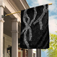 Hawaii Maile Lei Garden Flag Aloha Grayscale Color LT03 House Flag Grayscale - Polynesian Pride