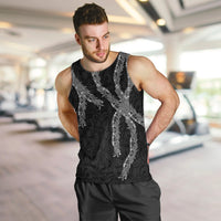 Hawaii Maile Lei Men Tank Top Aloha Grayscale Color LT03 Grayscale - Polynesian Pride
