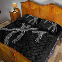 Hawaii Maile Lei Quilt Bed Set Aloha Grayscale Color LT03 - Polynesian Pride