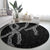 Hawaii Maile Lei Round Carpet Aloha Grayscale Color