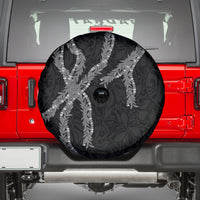Hawaii Maile Lei Spare Tire Cover Aloha Grayscale Color LT03 - Polynesian Pride