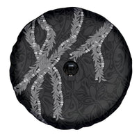 Hawaii Maile Lei Spare Tire Cover Aloha Grayscale Color LT03 - Polynesian Pride