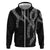 Hawaii Maile Lei Zip Hoodie Aloha Grayscale Color