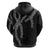Hawaii Maile Lei Zip Hoodie Aloha Grayscale Color