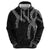 Hawaii Maile Lei Zip Hoodie Aloha Grayscale Color