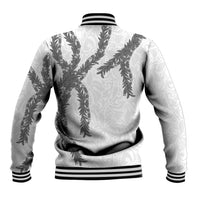 Hawaii Maile Lei Baseball Jacket Aloha The Grey Color LT03 - Polynesian Pride