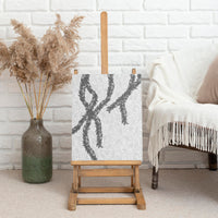 Hawaii Maile Lei Canvas Wall Art Aloha The Grey Color LT03 - Polynesian Pride