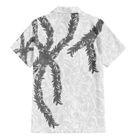 Hawaii Maile Lei Family Matching Mermaid Dress and Hawaiian Shirt Aloha The Grey Color