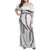 Hawaii Maile Lei Family Matching Off Shoulder Maxi Dress and Hawaiian Shirt Aloha The Grey Color