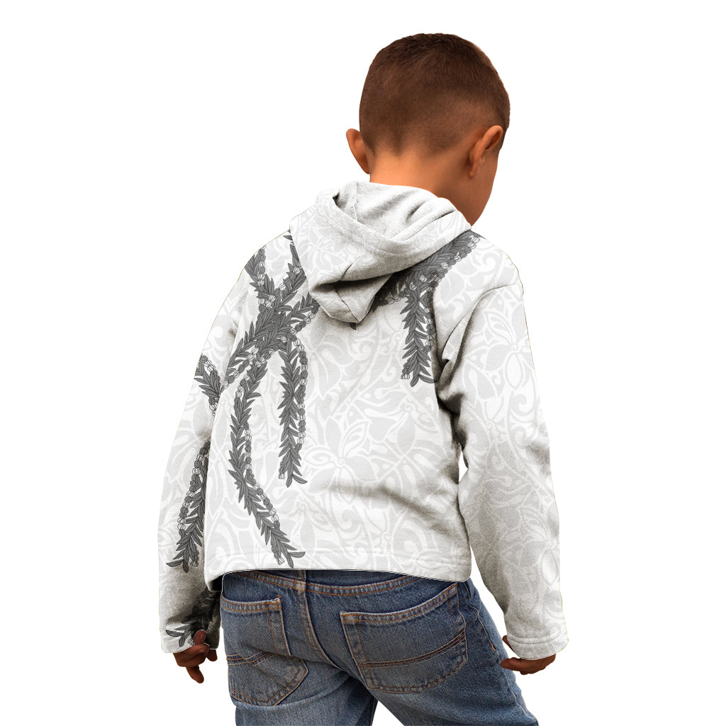 Hawaii Maile Lei Kid Hoodie Aloha The Grey Color