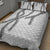 Hawaii Maile Lei Quilt Bed Set Aloha The Grey Color