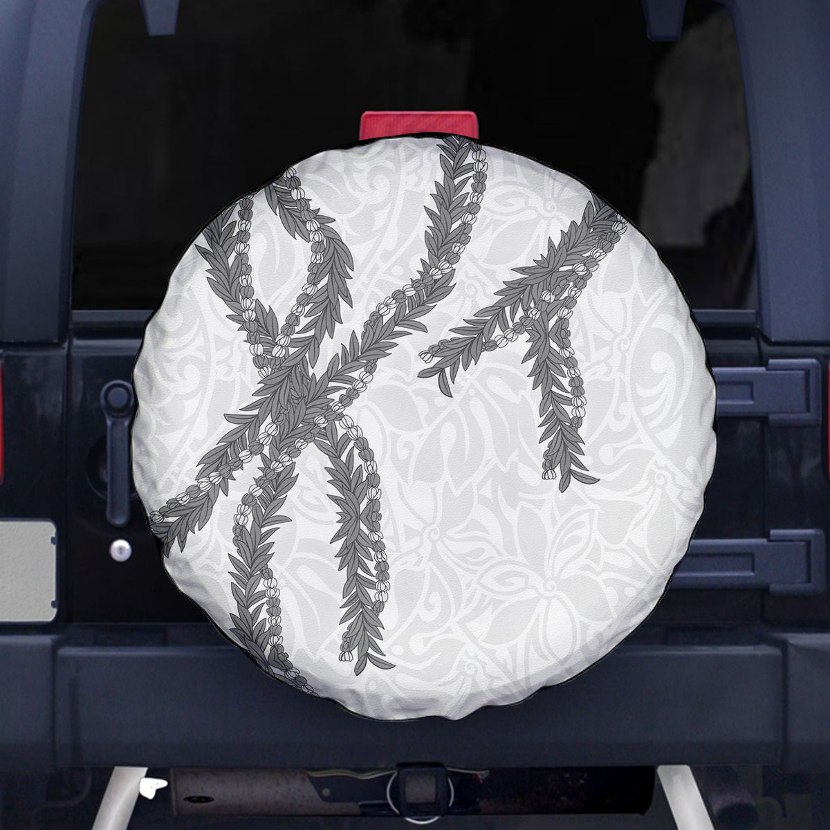 Hawaii Maile Lei Spare Tire Cover Aloha The Grey Color LT03 - Polynesian Pride