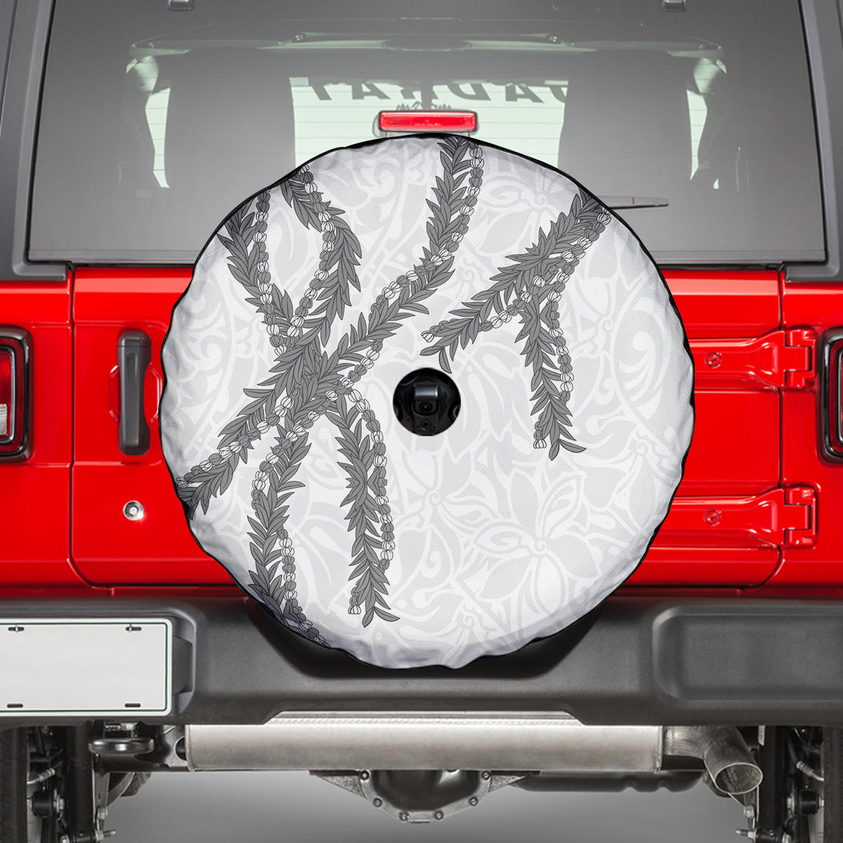 Hawaii Maile Lei Spare Tire Cover Aloha The Grey Color LT03 - Polynesian Pride