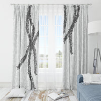 Hawaii Maile Lei Window Curtain Aloha The Grey Color LT03 - Polynesian Pride