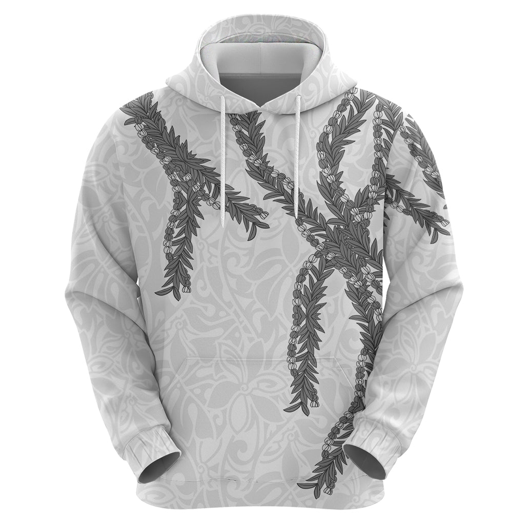 Hawaii Maile Lei Zip Hoodie Aloha The Grey Color