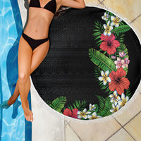 Hawaii Tropical Flowers and Leaves Beach Blanket Tapa Pattern Colorful Mode LT03 - Polynesian Pride
