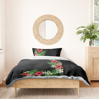 Hawaii Tropical Flowers and Leaves Bedding Set Tapa Pattern Colorful Mode LT03 - Polynesian Pride