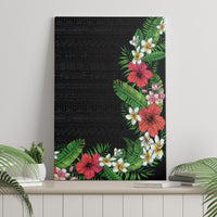 Hawaii Tropical Flowers and Leaves Canvas Wall Art Tapa Pattern Colorful Mode LT03 - Polynesian Pride