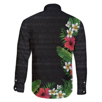 Hawaii Tropical Flowers and Leaves Family Matching Mermaid Dress and Hawaiian Shirt Tapa Pattern Colorful Mode LT03 - Polynesian Pride