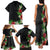 Hawaii Tropical Flowers and Leaves Family Matching Tank Maxi Dress and Hawaiian Shirt Tapa Pattern Colorful Mode