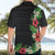 Hawaii Tropical Flowers and Leaves Hawaiian Shirt Tapa Pattern Colorful Mode